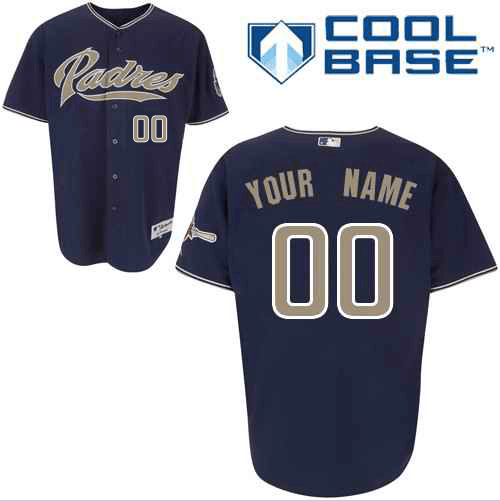 San Diego Padres Blue Man Custom Jerseys