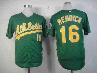 Oakland Athletics #16 Josh Reddick Green Cool Base Baseball Jersey