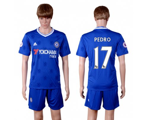 Chelsea #17 Pedro Home Soccer Club Jersey