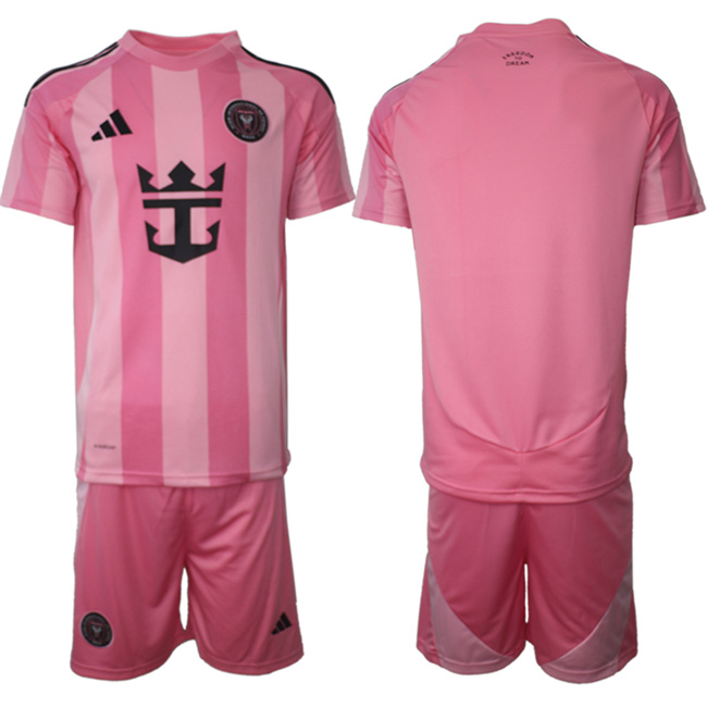 Men's Inter Miami CF Blank 25 26 Pink Home Soccer Jersey Suit Men's Inter Miami CF Blank 25 26 Pink Home Soccer Jersey Suit