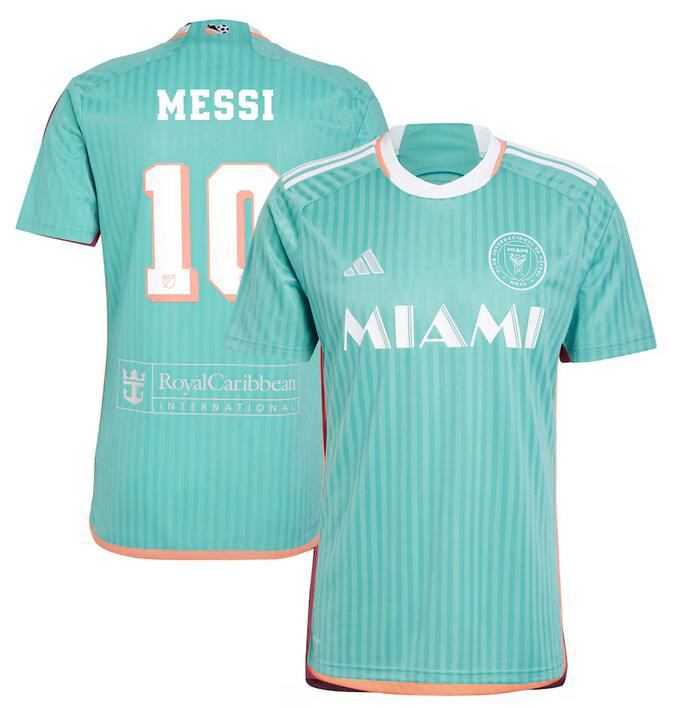 Men's Inter Miami CF #10 Lionel Messi Aqua 2024 Soccer Jersey Men's Inter Miami CF #10 Lionel Messi Aqua 2024 Soccer Jersey