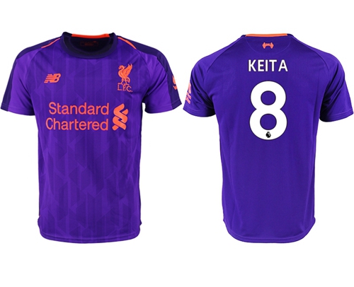 Liverpool #8 Keita Away Soccer Club Jersey
