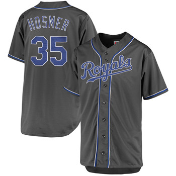 Kansas City Royals Eric Hosmer Gray Customized Men MLB Jersey