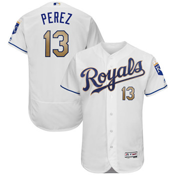 Kansas City Royals Salvador Perez Customized Men MLB Jersey