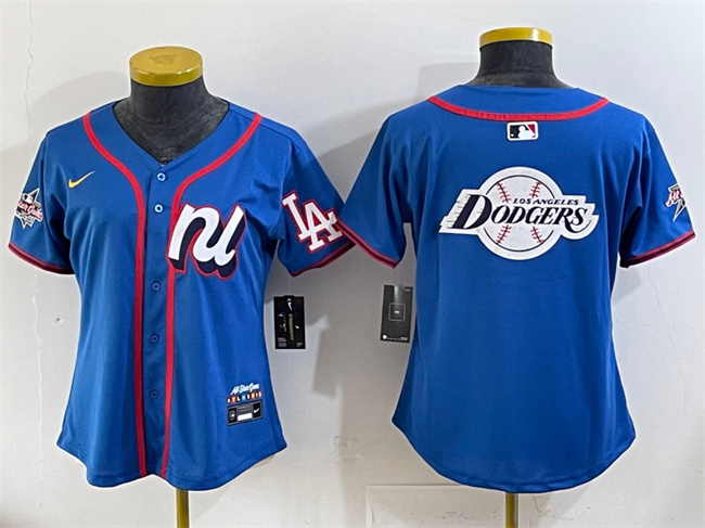Youth National League Los Angeles Dodgers Team Big Logo Blue 2025 All-Star Edition Limited Stitched Baseball Jersey