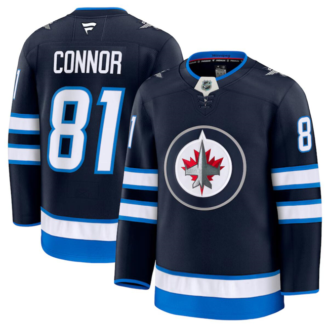 Men's Winnipeg Jets Active Player Custom Navy 2024-25 Home Stitched Hockey Jersey Men's Winnipeg Jets Active Player Custom Navy 2024-25 Home Stitched Hockey Jersey