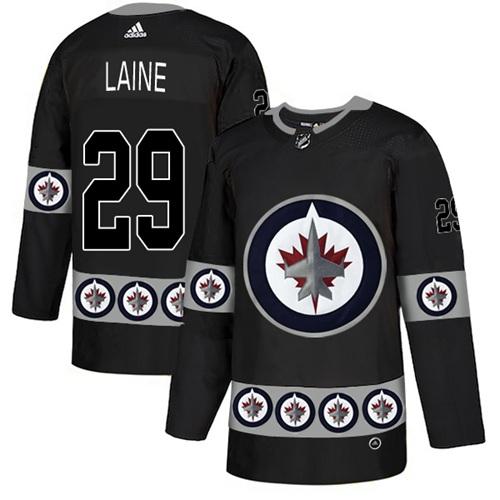 Adidas Jets #29 Patrik Laine Black Authentic Team Logo Fashion Stitched NHL Jersey Adidas Jets #29 Patrik Laine Black Authentic Team Logo Fashion Stitched NHL Jersey
