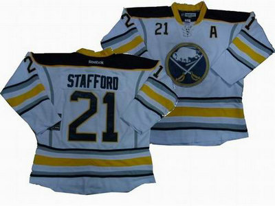 new Buffalo Sabres 21 Drew Stafford white jerseys