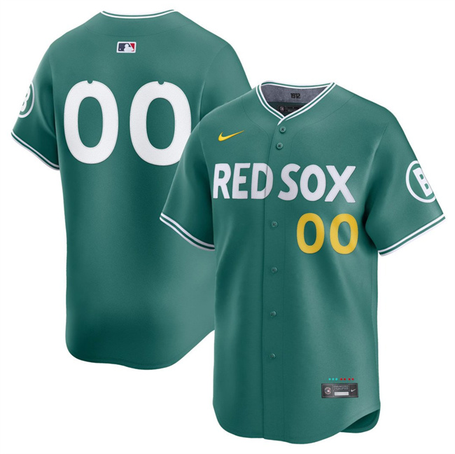 Men's Boston Red Sox ACTIVE PLAYER Custom Green 2025 City Connect Limited Stitched Baseball Jersey Men's Boston Red Sox ACTIVE PLAYER Custom Green 2025 City Connect Limited Stitched Baseball Jersey