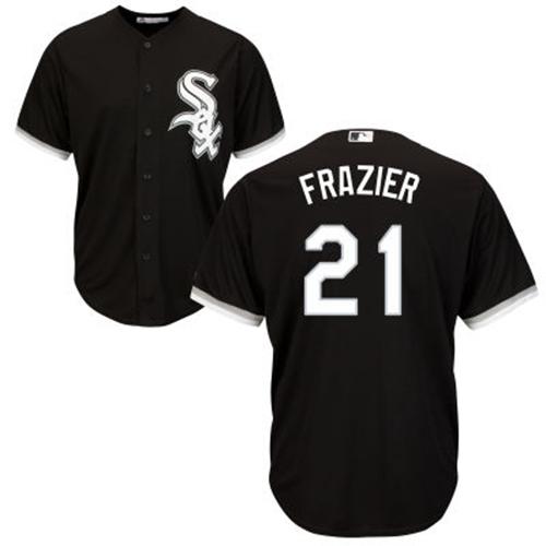 White Sox #21 Todd Frazier Black Alternate Cool Base Stitched Youth MLB Jersey