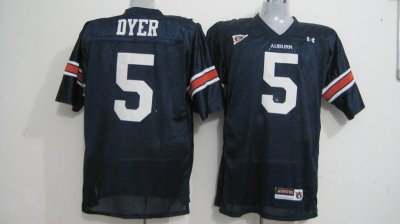 Tigers #5 Michael Dyer Blue Embroidered NCAA Jersey