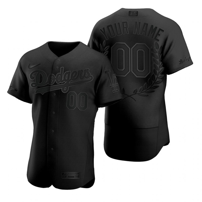 Los Angeles Dodgers Custom Men's Nike Black MLB MVP Limited Player Edition Jersey Los Angeles Dodgers Custom Men's Nike Black MLB MVP Limited Player Edition Jersey