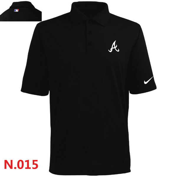 Nike Atlanta Braves Men's Black Polo Shirt
