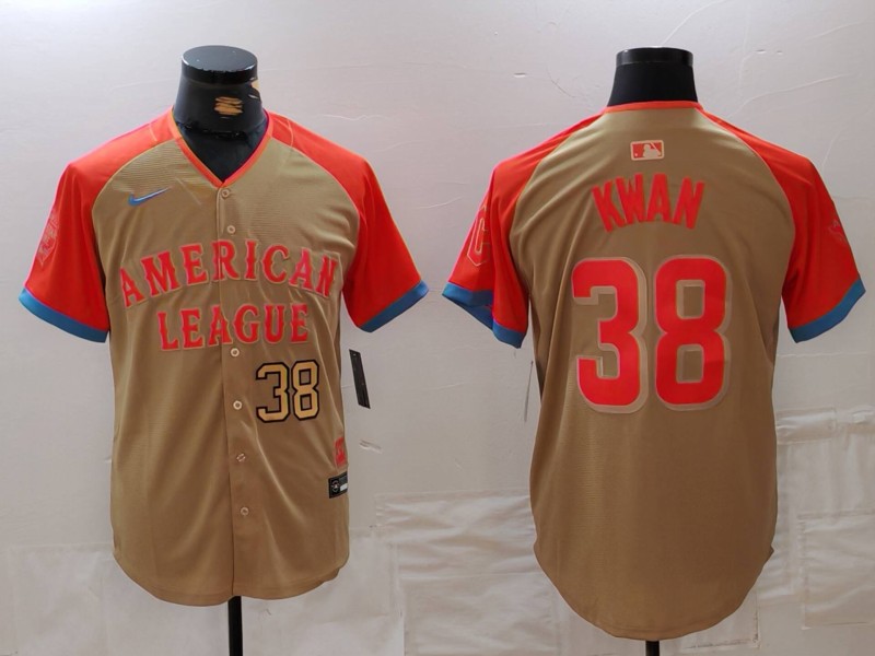 Men's American League #38 Steven Kwan Cream 2024 All-Star Limited Stitched Jersey 4 Men's American League #38 Steven Kwan Cream 2024 All-Star Limited Stitched Jersey 4