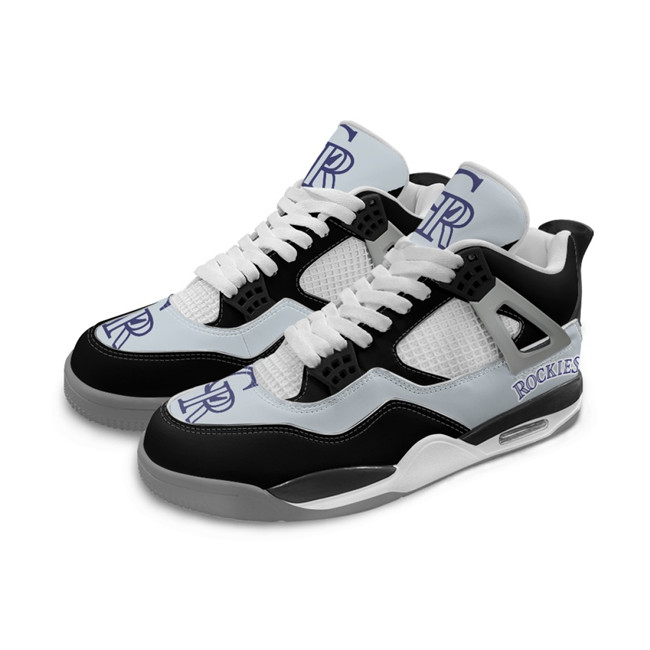 Men's Colorado Rockies Running Weapon Air Jordan 4 Shoes 002