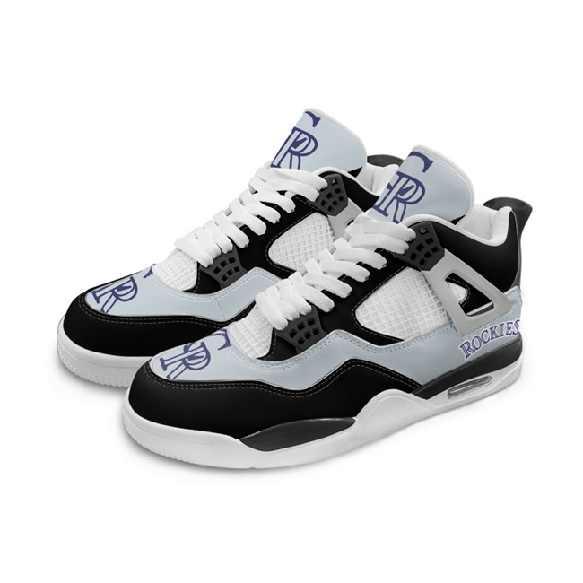 Women's Colorado Rockies Running Weapon Air Jordan 4 Shoes 003