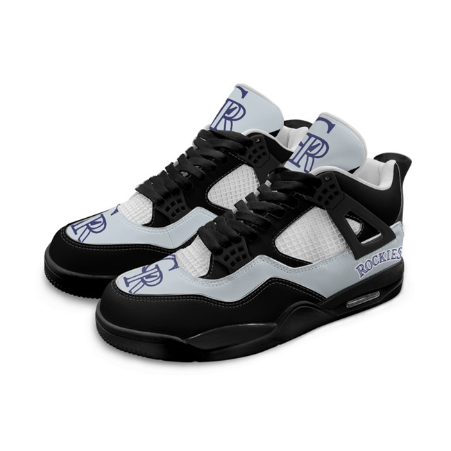 Women's Colorado Rockies Running Weapon Air Jordan 4 Shoes 001