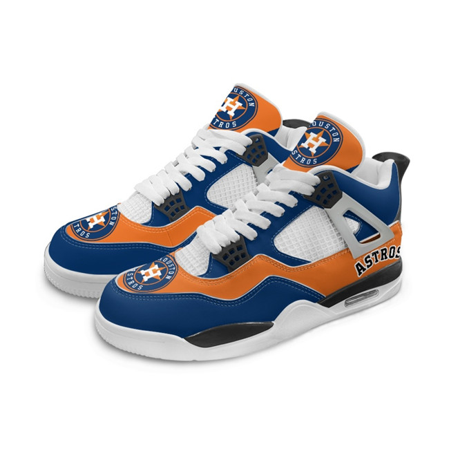 Women's Houston Astros Running Weapon Air Jordan 4 Shoes 001