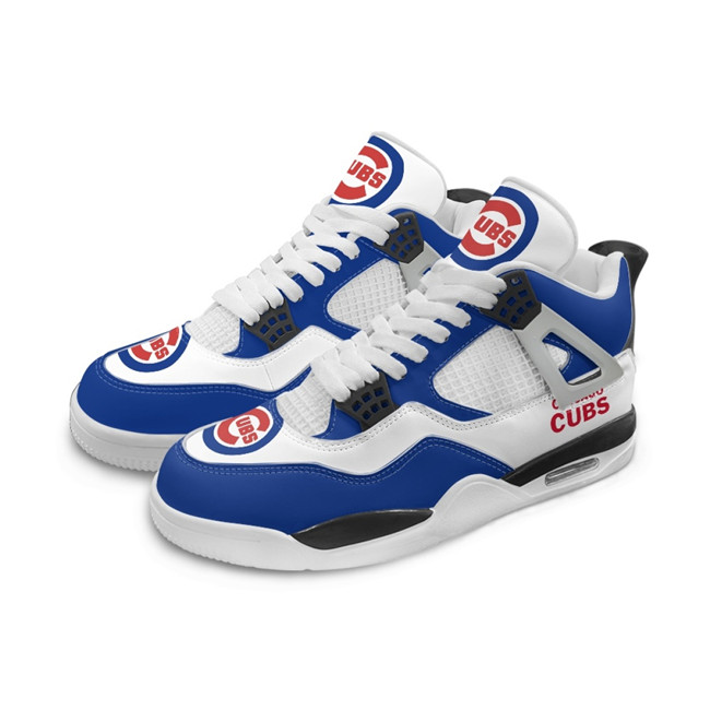 Women's Chicago Cubs Running Weapon Air Jordan 4 Shoes 002