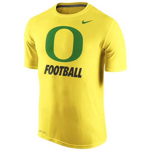 Oregon Ducks Sideline Dri-FIT Legend Logo T-Shirt Yellow