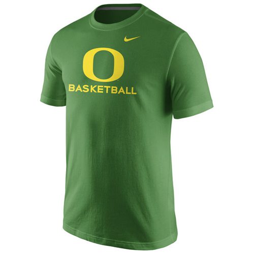 Oregon Ducks University Basketball T-Shirt Green