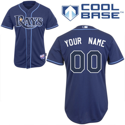 Rays Blue Customized Men Cool Base Jersey
