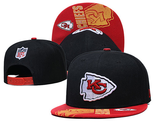 Chiefs Team Logo Black Adjustable Hat GS
