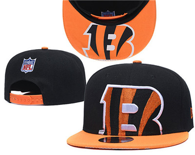 Bengals Team Logo Black Yellow Adjustable Hat GS