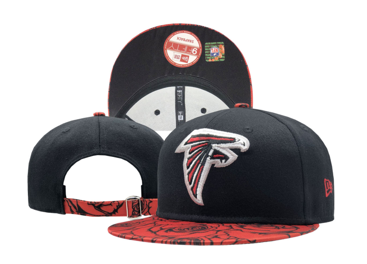 Falcons Team Logo Black Adjustable Hat SF
