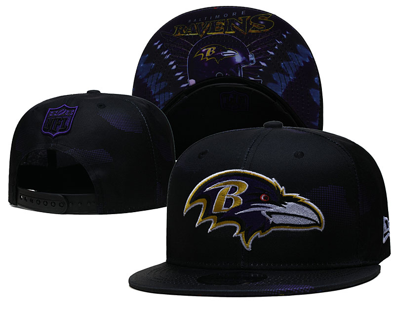 Ravens Snapback Hat Black--YD Ravens Snapback Hat Black--YD
