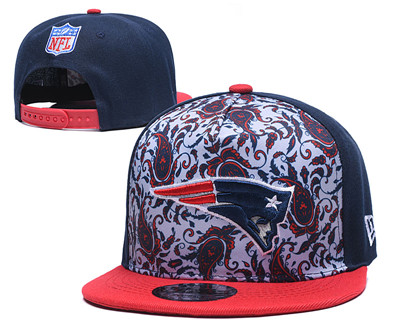 Patriots Team Logo Navy Red Adjustable Hat LH