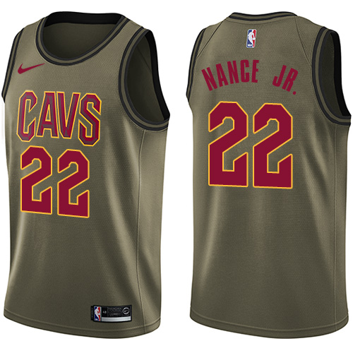 Nike Cavaliers #22 Larry Nance Jr. Green Salute to Service Youth NBA Swingman Jersey Nike Cavaliers #22 Larry Nance Jr. Green Salute to Service Youth NBA Swingman Jersey