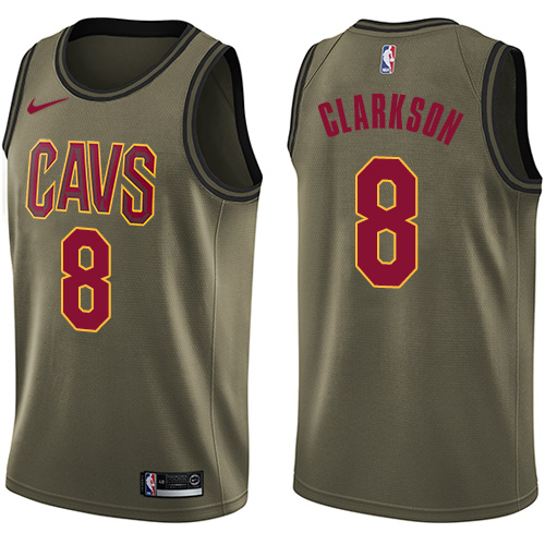 Nike Cavaliers #8 Jordan Clarkson Green Salute to Service Youth NBA Swingman Jersey Nike Cavaliers #8 Jordan Clarkson Green Salute to Service Youth NBA Swingman Jersey
