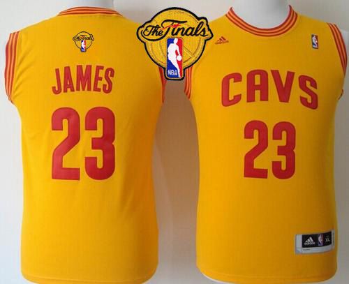 Revolution 30 Cavaliers #23 LeBron James Gold The Finals Patch Stitched Youth NBA Jersey Revolution 30 Cavaliers #23 LeBron James Gold The Finals Patch Stitched Youth NBA Jersey