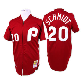 Men's 1979 Philadelphia Phillies Mike Schmidt Mitchell & Ness Maroon Authentic Throwback Jersey