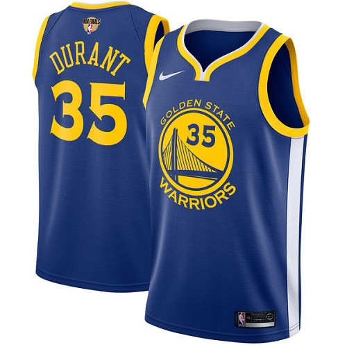 Youth Nike Warriors #35 Kevin Durant Blue The Finals Patch Youth NBA Swingman Icon Edition Jersey Youth Nike Warriors #35 Kevin Durant Blue The Finals Patch Youth NBA Swingman Icon Edition Jersey