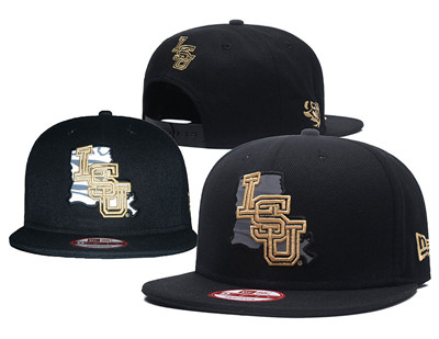 LSU Tigers Team Logo Black NCAA Adjustable Hat G7