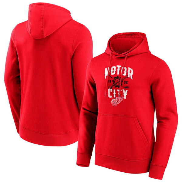 Men's Detroit Red Wings Red Hometown Graphic Hoodie Men's Detroit Red Wings Red Hometown Graphic Hoodie
