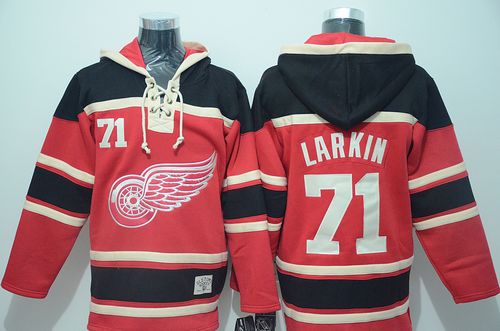 Red Wings #71 Dylan Larkin Red Sawyer Hooded Sweatshirt Stitched NHL Jersey Red Wings #71 Dylan Larkin Red Sawyer Hooded Sweatshirt Stitched NHL Jersey