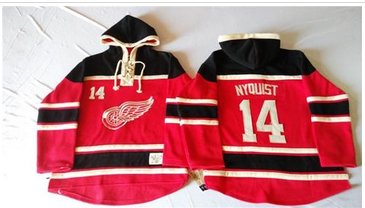 Detroit Red Wings #14 Gustav Nyquist Red Sawyer Hooded Sweatshirt Stitched NHL Jersey Detroit Red Wings #14 Gustav Nyquist Red Sawyer Hooded Sweatshirt Stitched NHL Jersey