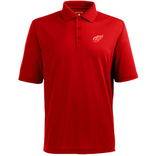Detroit Red Wings Antigua Pique Xtra-Lite Polo - Red