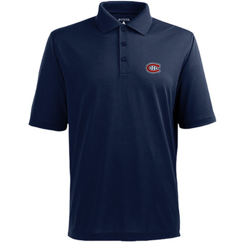 Montreal Canadiens Antigua Pique Xtra-Lite Polo - Navy