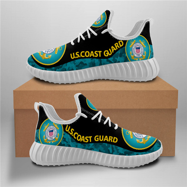 US. Coast Guard Mesh Knit Sneakers Green