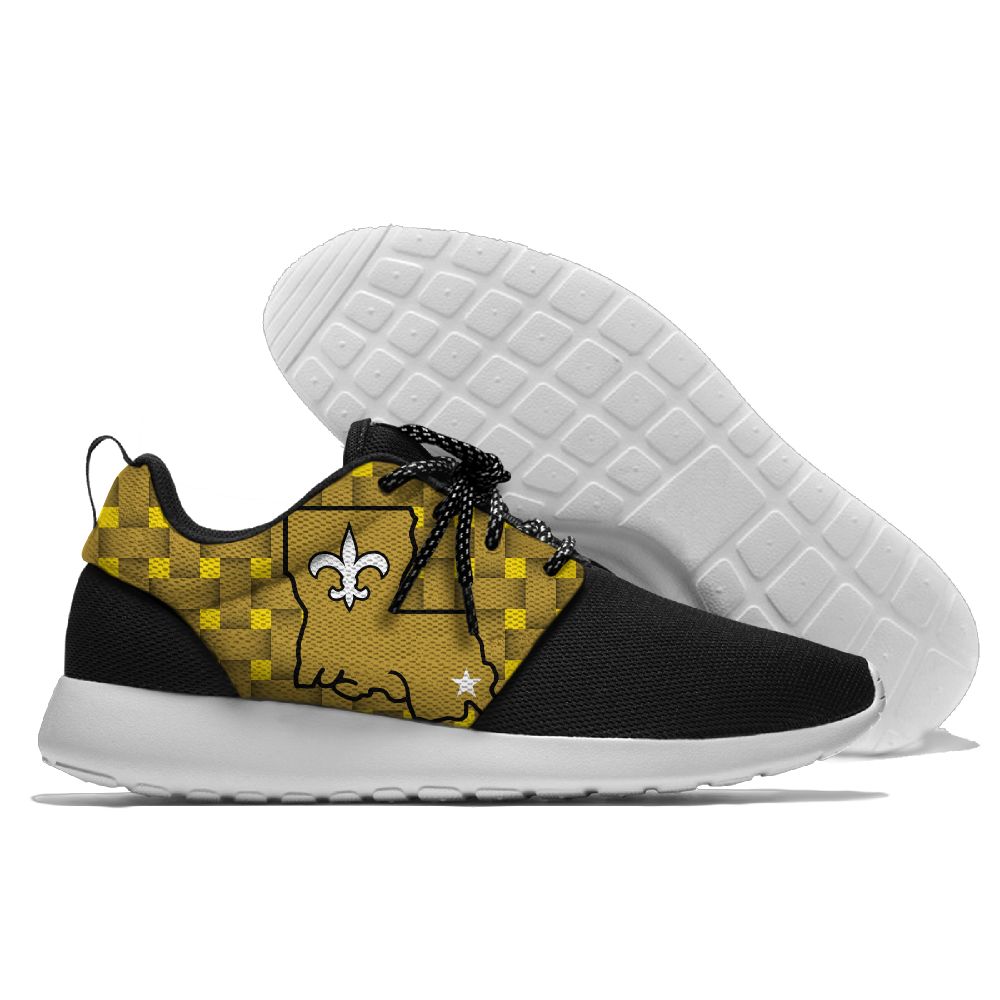 Men and women NFL New Orleans Saints Roshe style Lightweight Running shoes (3)