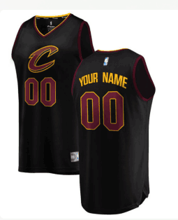 Cleveland Cavaliers Black Cusomized Youth NBA Jersey