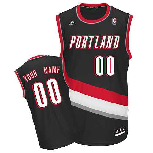 Portland Trail Blazers Youth Custom Black Jersey