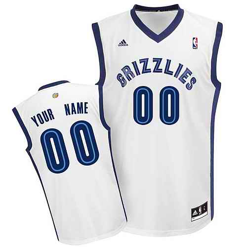 Memphis Grizzlies Youth Custom White Jersey