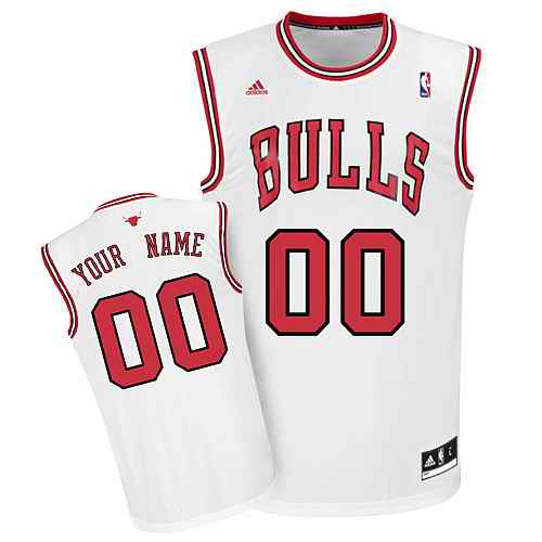 Chicago Bulls Youth Custom White Jersey