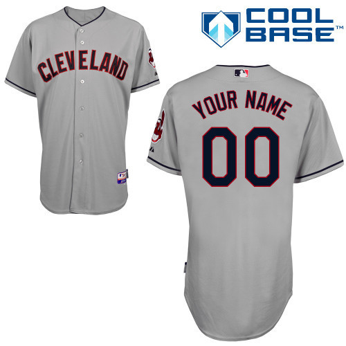 Indians Grey Customized Men Cool Base Jersey