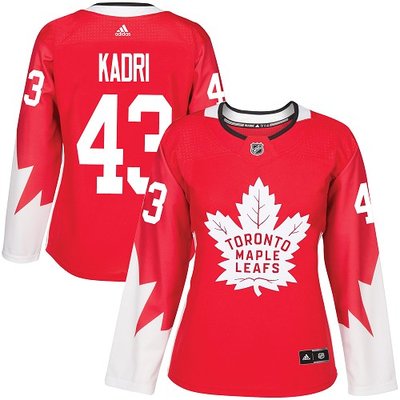 Maple Leafs #43 Nazem Kadri Red Alternate Women's Stitched NHL Jersey